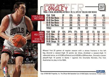 1995-96 Hoops #297 Luc Longley Back