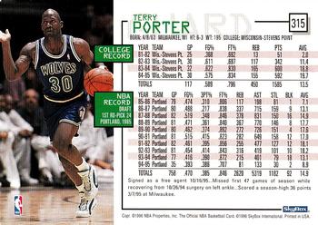 1995-96 Hoops #315 Terry Porter Back