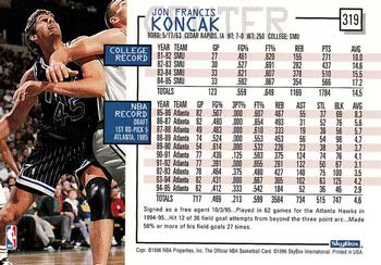 1995-96 Hoops #319 Jon Koncak Back
