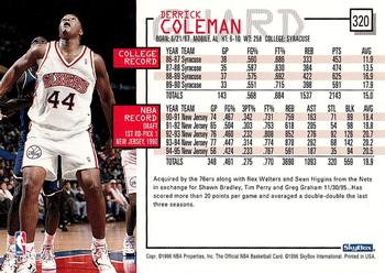1995-96 Hoops #320 Derrick Coleman Back