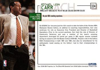 1995-96 Hoops #334 M.L. Carr Back