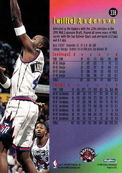 1995-96 Hoops #338 Willie Anderson Back