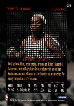 1995-96 Hoops #376 Dennis Rodman Back