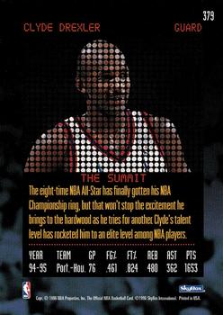 1995-96 Hoops #379 Clyde Drexler Back