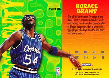 1995-96 Hoops - Block Party #12 Horace Grant Back
