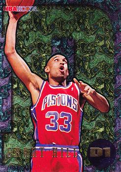 1995-96 Hoops - Grant Hill Dunks #D1 Grant Hill Front