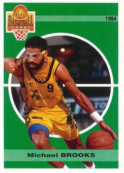 1993-94 Panini LNB Basketball (France) #64 Michael Brooks Front