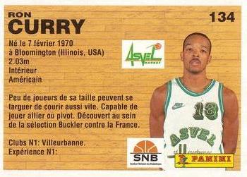 1993-94 Panini (LNB) #134 Ron Curry Back