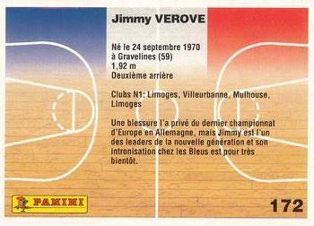1993-94 Panini (LNB) #172 Jimmy Verove Back