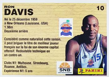 1993-94 Panini (LNB) #10 Ron Davis Back