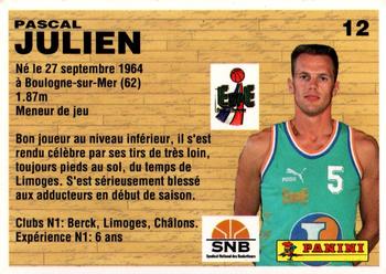 1993-94 Panini (LNB) #12 Pascal Julien Back