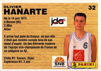 1993-94 Panini (LNB) #32 Olivier Hanarte Back
