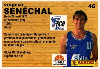 1993-94 Panini (LNB) #46 Vincent Senechal Back