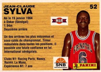 1993-94 Panini (LNB) #52 Jean-Claude Sylva Back