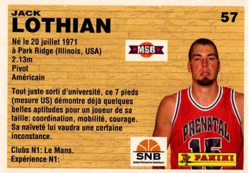 1993-94 Panini (LNB) #57 Jack Lothian Back
