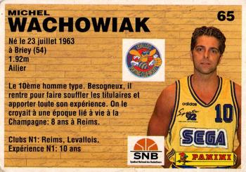 1993-94 Panini (LNB) #65 Michel Wachowiak Back