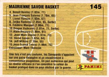 1993-94 Panini (LNB) #145 Maurienne Back