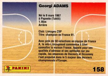1993-94 Panini (LNB) #158 Georgi Adams Back