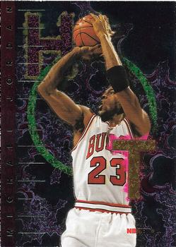 1995-96 Hoops - Hot List #1 Michael Jordan Front