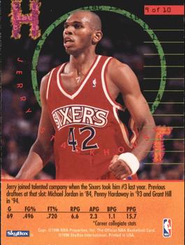 1995-96 Hoops - Hot List #9 Jerry Stackhouse Back