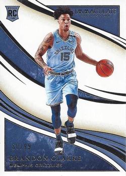 2019-20 Panini Immaculate Collection #95 Brandon Clarke Front