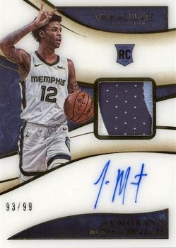 2019-20 Panini Immaculate Collection #117 Ja Morant Front