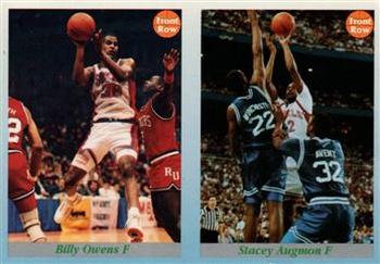 1991-92 Front Row Premier - Dual Player Promos #96 / 99 Billy Owens / Stacey Augmon Front