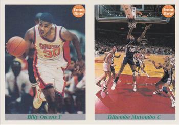1991-92 Front Row Premier - Dual Player Promos #3 / 16 Billy Owens / Dikembe Mutombo Front