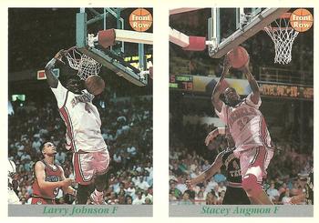 1991-92 Front Row Premier - Dual Player Promos #81 / 82 Larry Johnson / Stacey Augmon Front