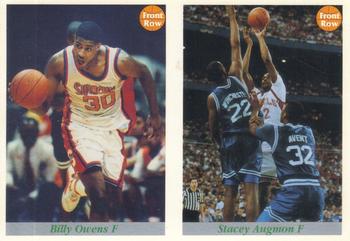 1991-92 Front Row Premier - Dual Player Promos #3 / 47 Billy Owens / Stacey Augmon Front