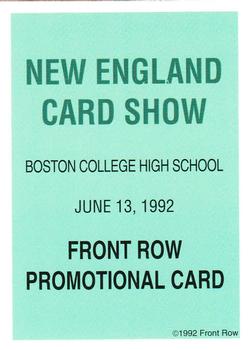 1991-92 Front Row Premier - 1992 New England Card Show Promos #NNO Dikembe Mutombo Back