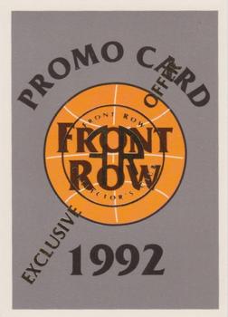 1991-92 Front Row Premier - Christian Laettner Promos #NNO Christian Laettner Back