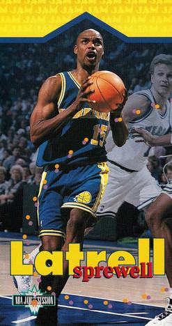 1995-96 Jam Session #37 Latrell Sprewell Front