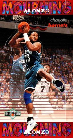 1995-96 Jam Session - Pop-Ups #17 Alonzo Mourning Front