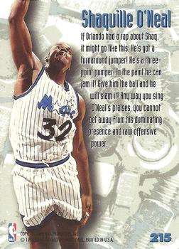 1995-96 Metal #215 Shaquille O'Neal Back