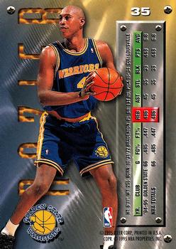 1995-96 Metal #35 Clifford Rozier Back