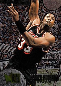 1995-96 Metal #163 Alonzo Mourning Front