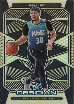 2019-20 Panini Obsidian - Electric Etch Yellow #31 Seth Curry Front