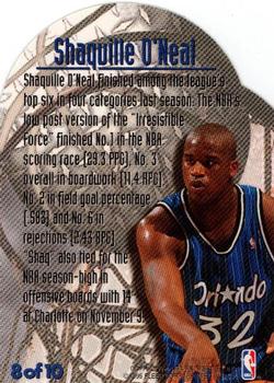 1995-96 Metal - Maximum Metal #8 Shaquille O'Neal Back