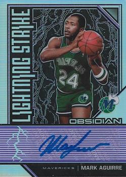 2019-20 Panini Obsidian - Lightning Strike Signatures Electric Etch Purple #LS-MAG Mark Aguirre Front