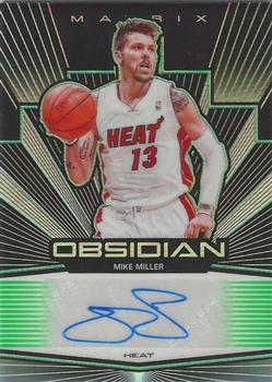 2019-20 Panini Obsidian - Matrix Autographs Electric Etch Green #MA-MML Mike Miller Front