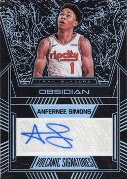 2019-20 Panini Obsidian - Volcanic Signatures #VS-ASM Anfernee Simons Front