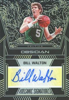 2019-20 Panini Obsidian - Volcanic Signatures Electric Etch Yellow #VS-BWT Bill Walton Front