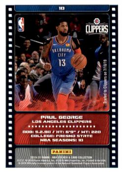 2019-20 Panini NBA Sticker and Card Collection - Limited Edition Cards #10 Paul George Back