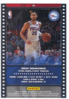 2019-20 Panini NBA Sticker and Card Collection - Limited Edition Cards #11 Ben Simmons Back
