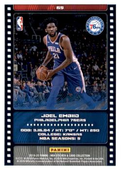 2019-20 Panini NBA Sticker and Card Collection - Limited Edition Cards #65 Joel Embiid Back