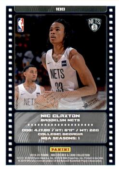 2019-20 Panini NBA Sticker and Card Collection - Limited Edition Cards #100 Nic Claxton Back