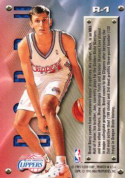 1995-96 Metal - Rookie Roll Call #R-1 Brent Barry Back