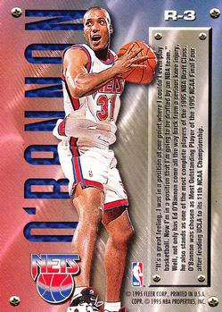 1995-96 Metal - Rookie Roll Call #R-3 Ed O'Bannon Back
