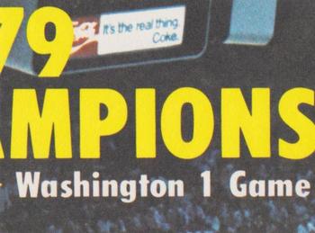 1979-80 Fleer NBA Team Stickers - 1979 NBA Champions Puzzle Sticker Backs #NNO Row 2 Column 4 Front